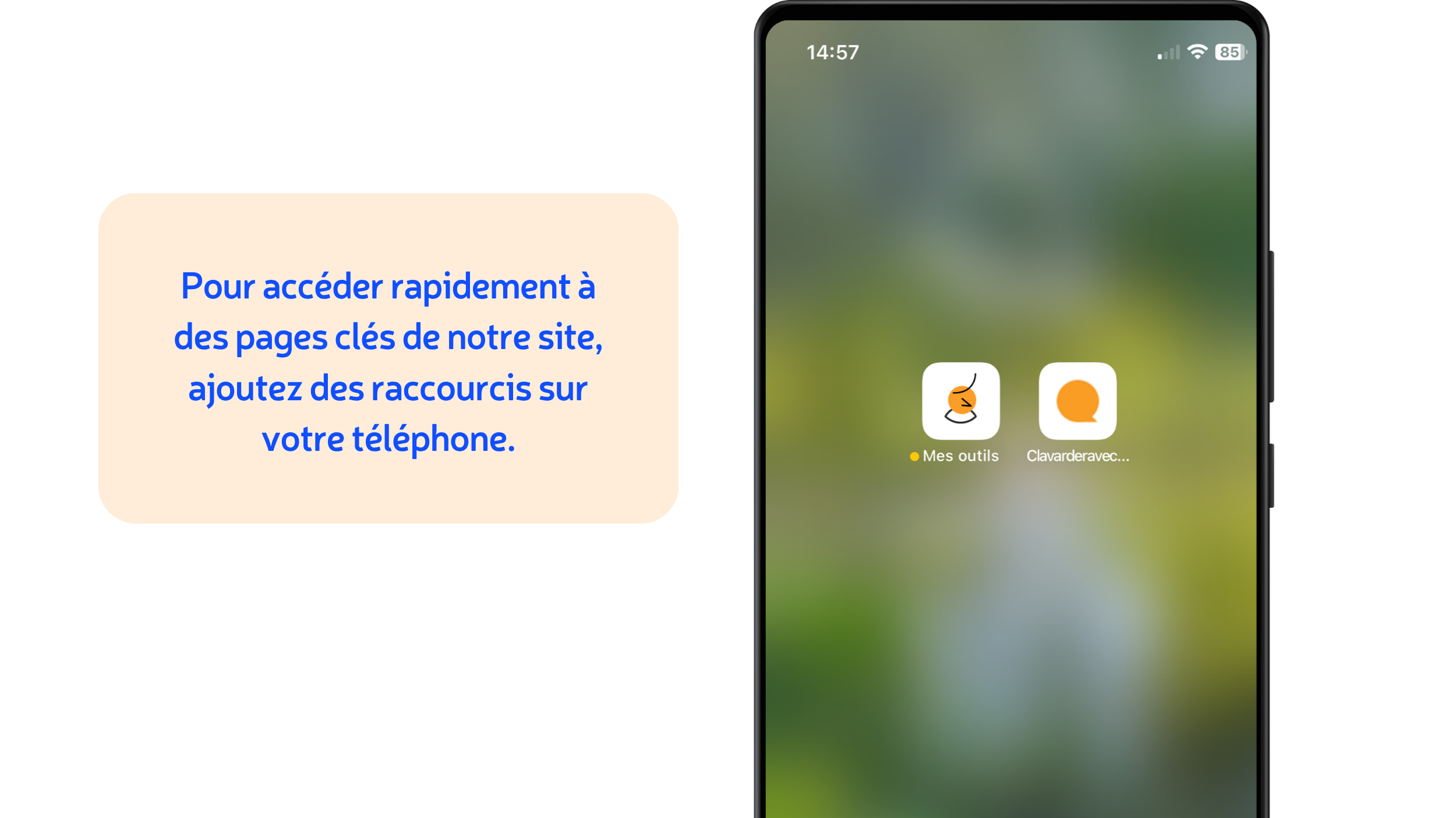 Exemple de raccourcis