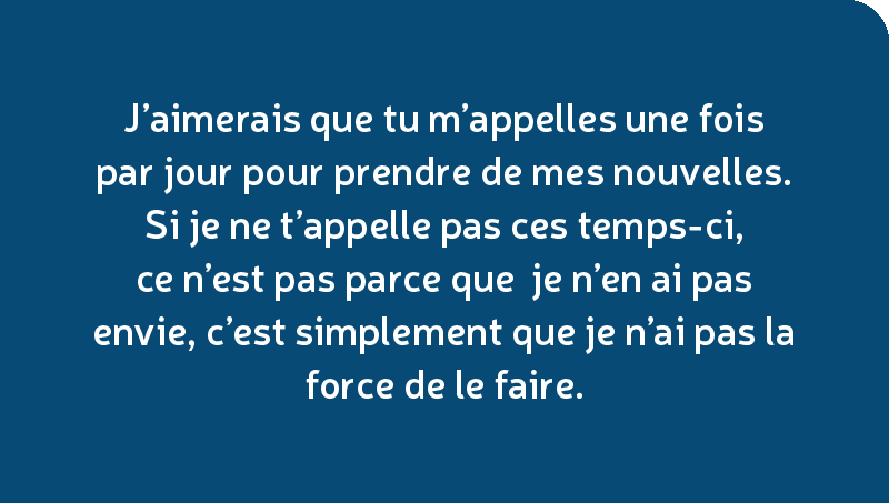 J'aimerai que tu m'appelles
